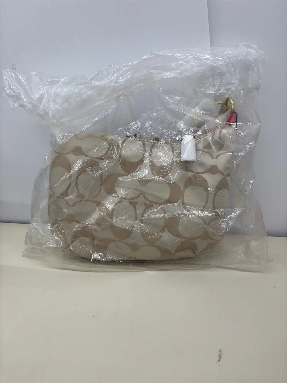 NWT Sealed Coach Kristin Signature Hobo Shoulder Bag F22301